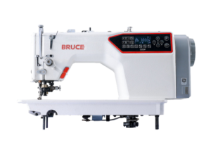 BRUCE BRC-5559F ماكينة درزة تعريش صناعية سيرفو مع سكين جانبي