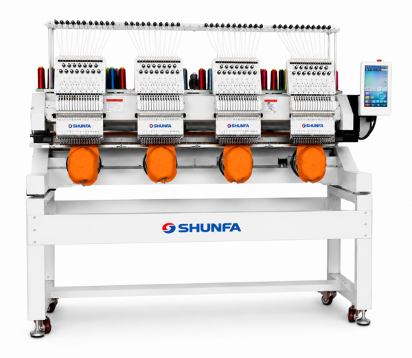 SHUNFA SF1204 ماكينة تطريز صناعية – 4 رؤوس / 12 إبرة