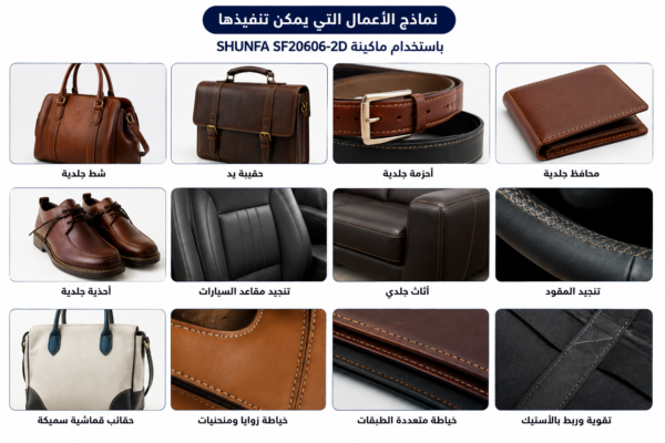SHUNFA SF20606-2D ماكينة جر مشترك صناعية بإبرتين – Direct Drive