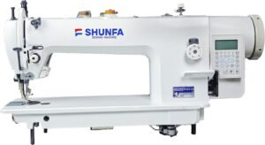 SHUNFA SF0313-D4 ماكينة جر مشترك صناعية فل أوتوماتيك للجلود – مساحة عمل 335 مم – Direct Drive Servo