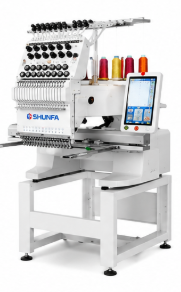 SHINFA SF1201 ماكينه تطريز راس واحد 12 ابره SHUNFA SF1201 ماكينة تطريز صناعية رأس واحد – 12 إبرة