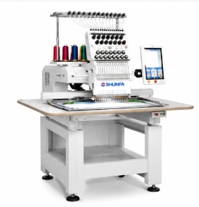 SHINFA SF1201 ماكينه تطريز راس واحد 12 ابره SHUNFA SF1201 ماكينة تطريز صناعية رأس واحد – 12 إبرة