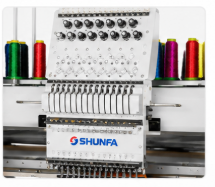 SHUNFA SF1204 ماكينة تطريز صناعية – 4 رؤوس / 12 إبرة