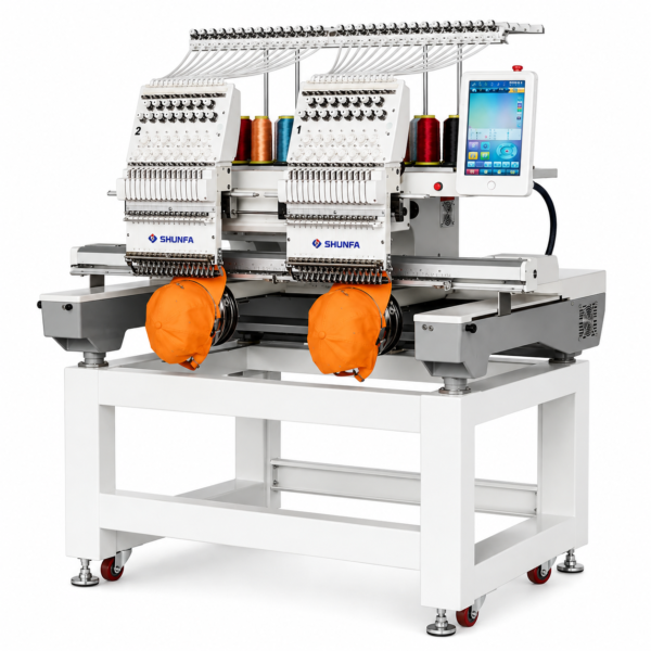 SHUNFA SF1202 ماكينة تطريز صناعية راسين – 12 إبرة